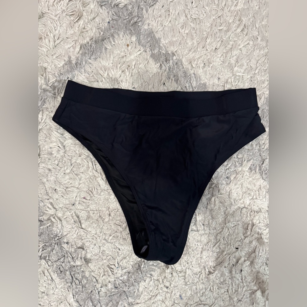 Black High-Waisted Bikini Bottom